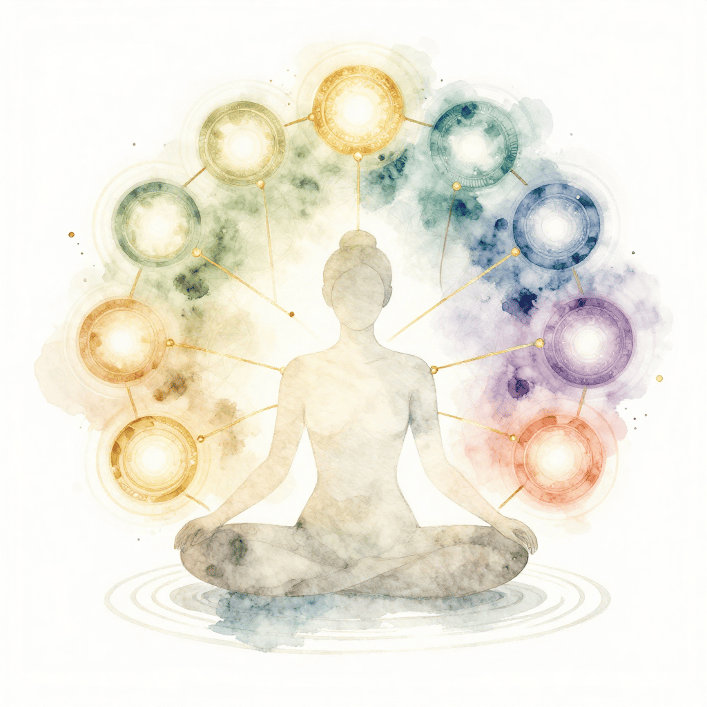 Aura & Chakra Balancing Illustration